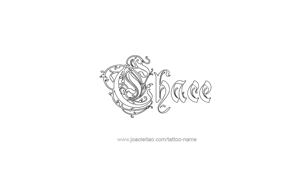 Tattoo Design  Name Chace   