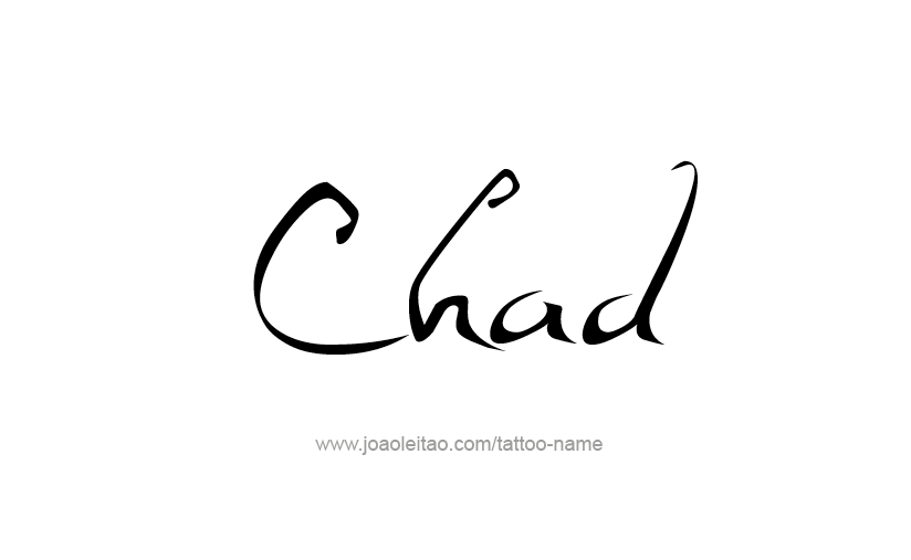 Chad Name Tattoo Designs.
