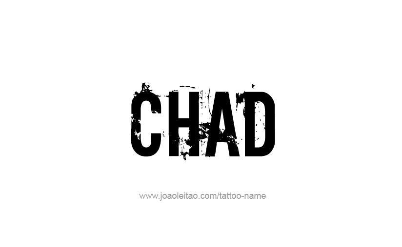 Tattoo Design  Name Chad   