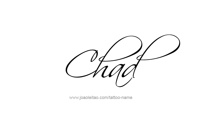 Tattoo Design  Name Chad   