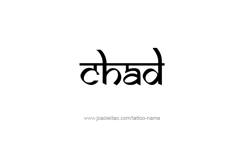 Tattoo Design  Name Chad   