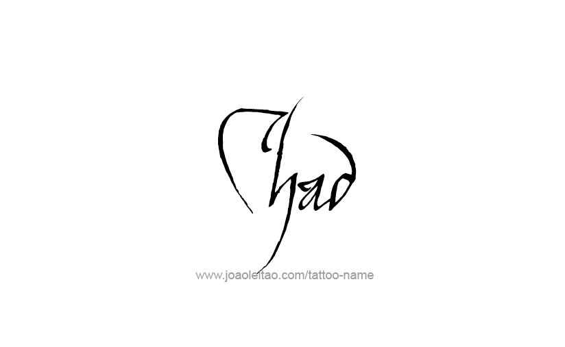 Tattoo Design  Name Chad   