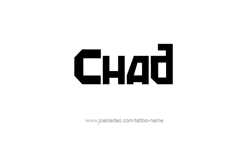 Tattoo Design  Name Chad   