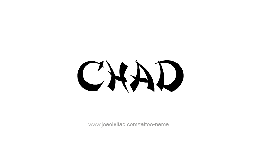Tattoo Design  Name Chad