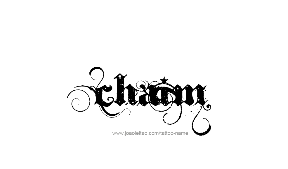 Tattoo Design  Name Chaim   