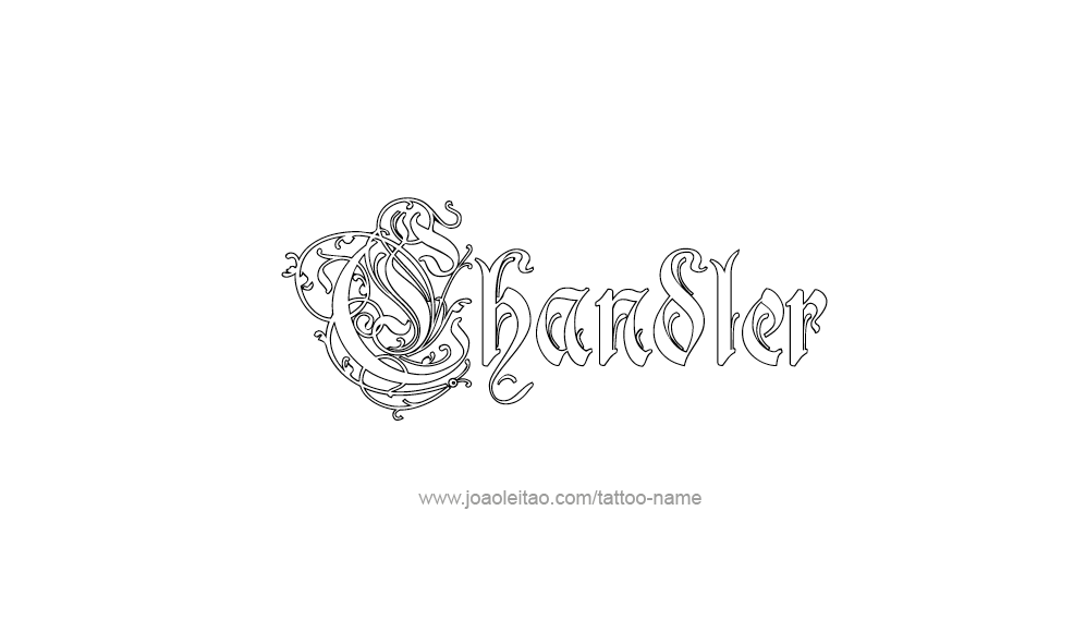 Tattoo Design  Name Chandler   