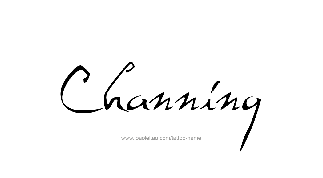 Tattoo Design  Name Channing   