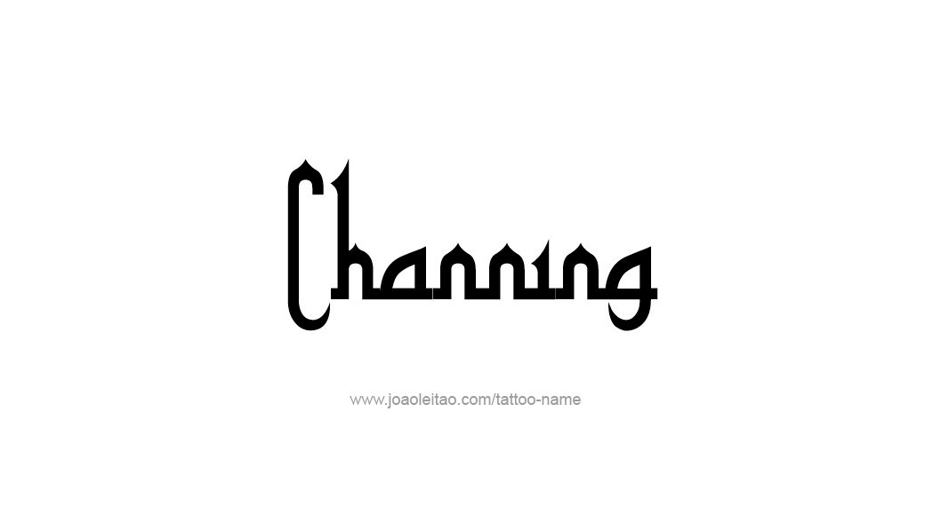 Tattoo Design  Name Channing   