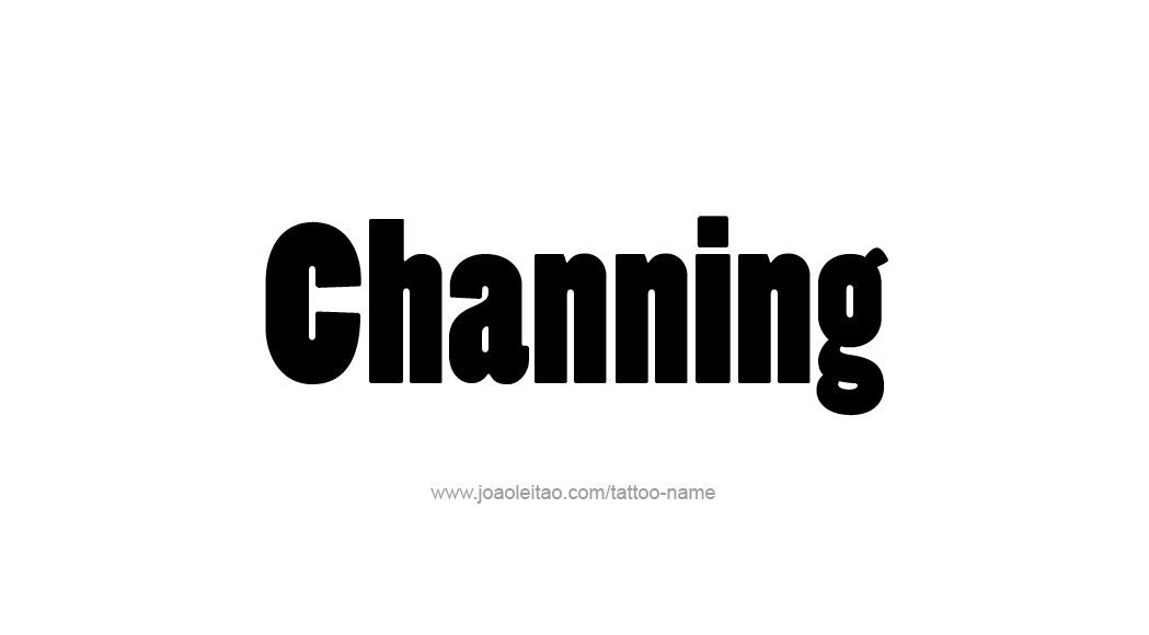 Tattoo Design  Name Channing   