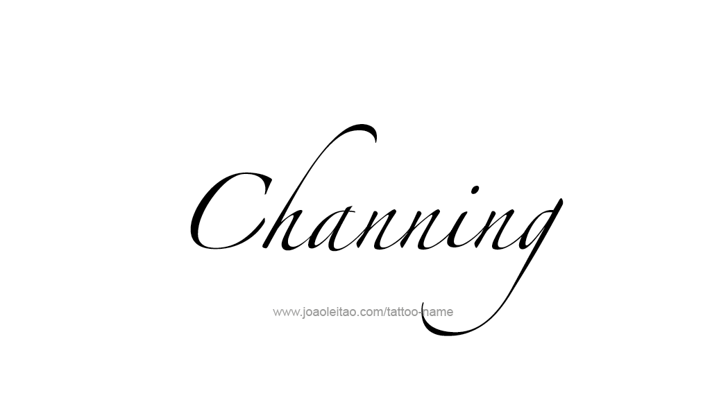 Tattoo Design  Name Channing   