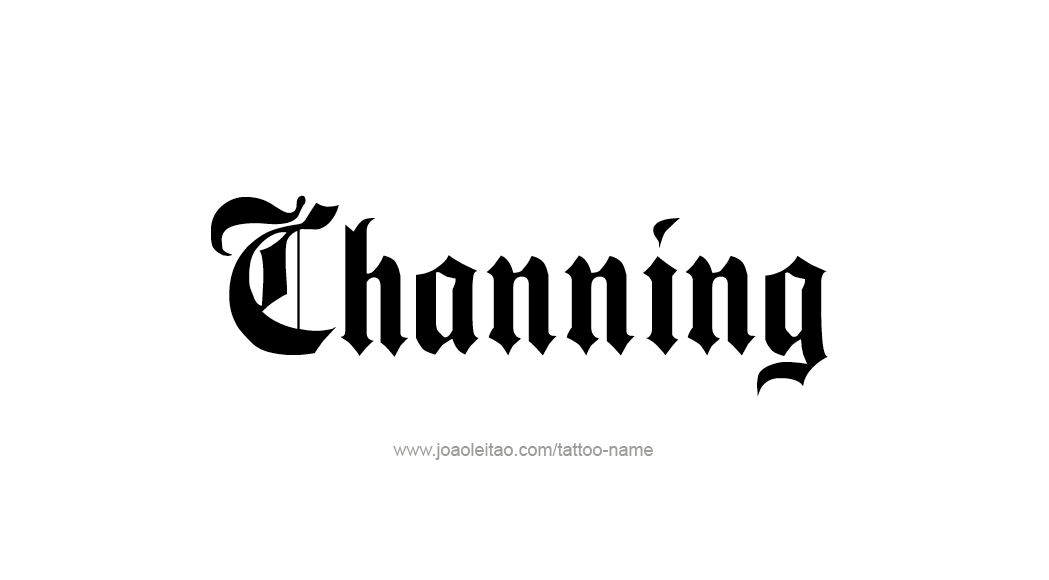 Tattoo Design  Name Channing   