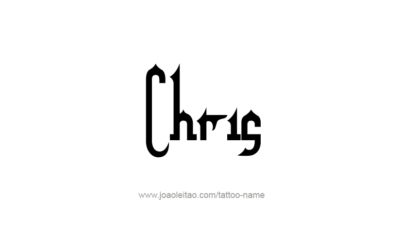 Tattoo Design  Name Chris   