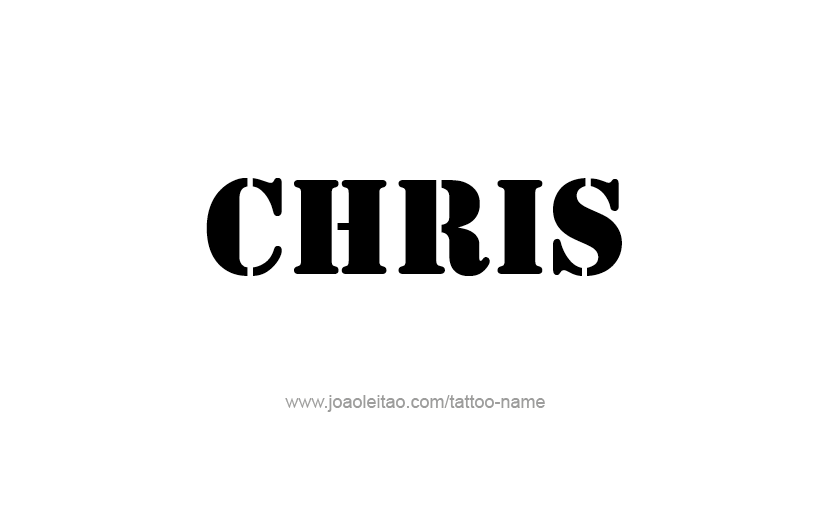 Tattoo Design  Name Chris   