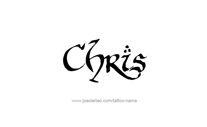 Chris Name Tattoo Designs