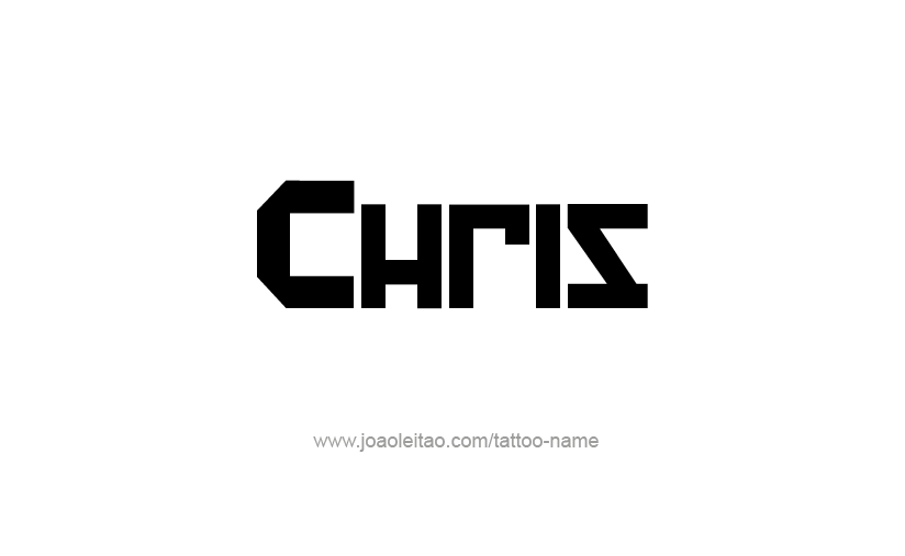 Tattoo Design  Name Chris   