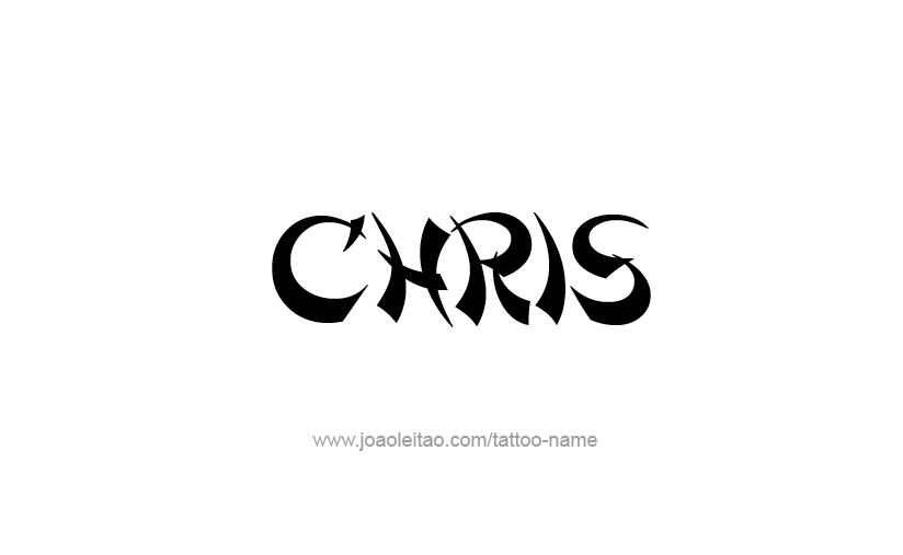 Tattoo Design  Name Chris