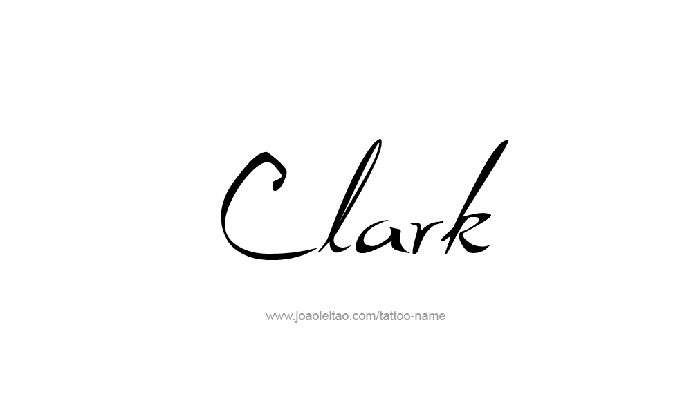 Tattoo Design  Name Clark   