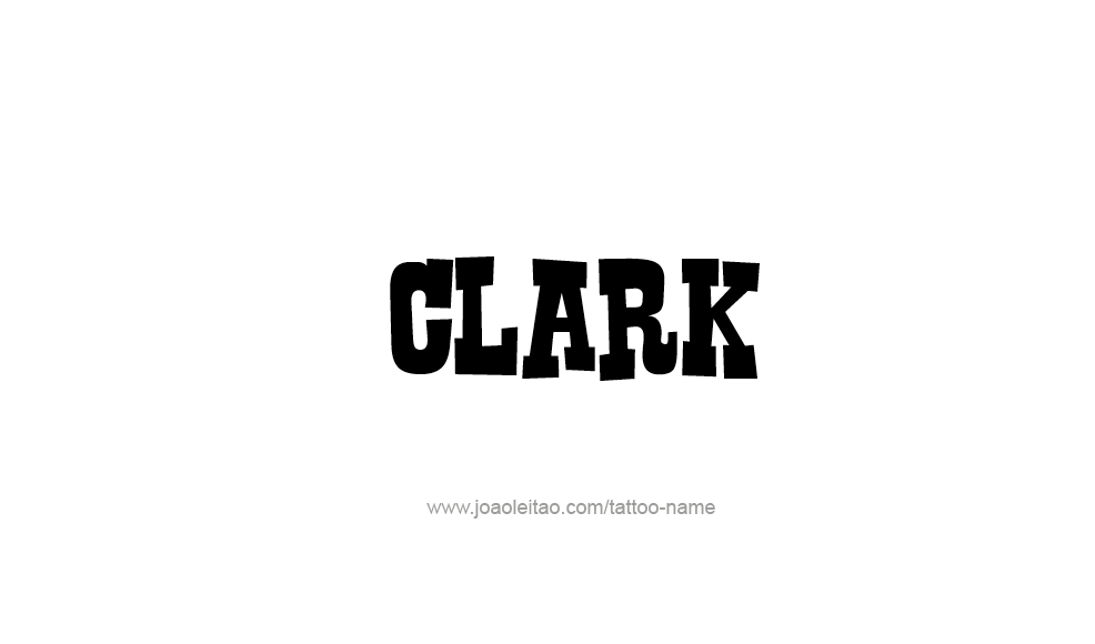 Tattoo Design  Name Clark   