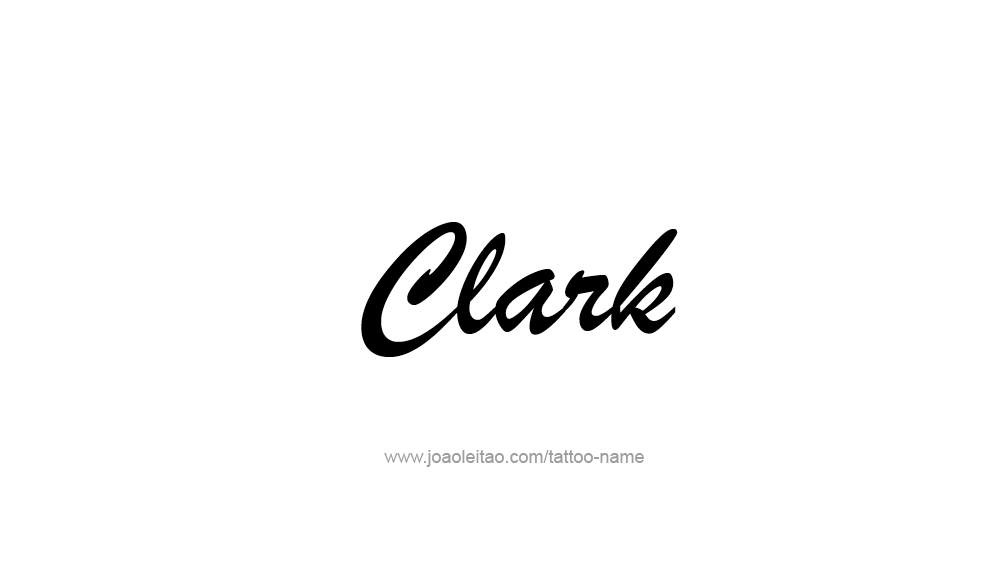 Tattoo Design  Name Clark   