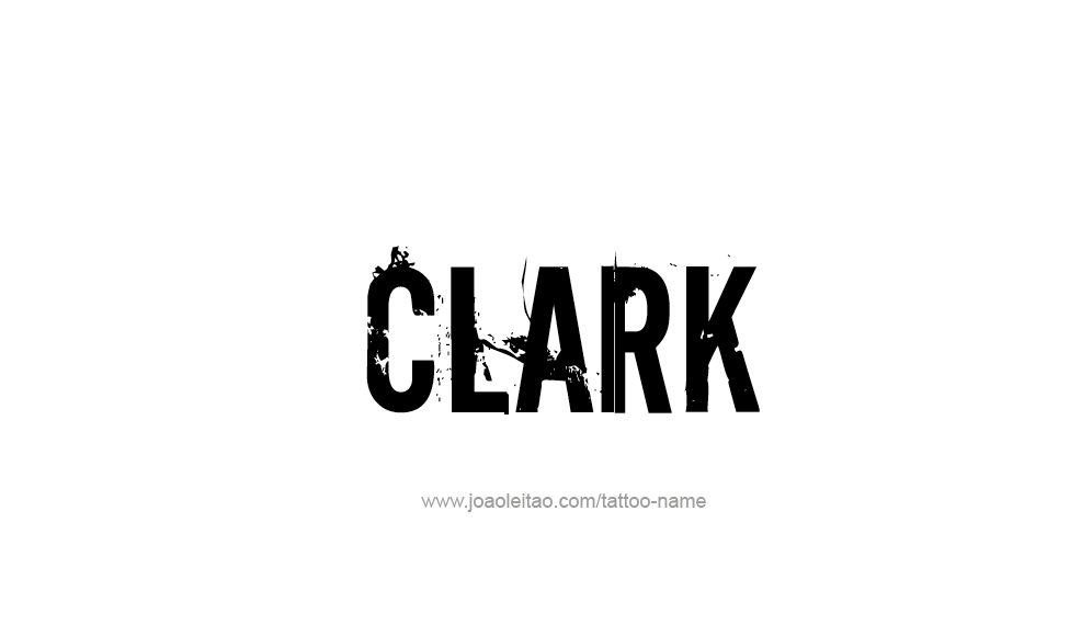 Tattoo Design  Name Clark   