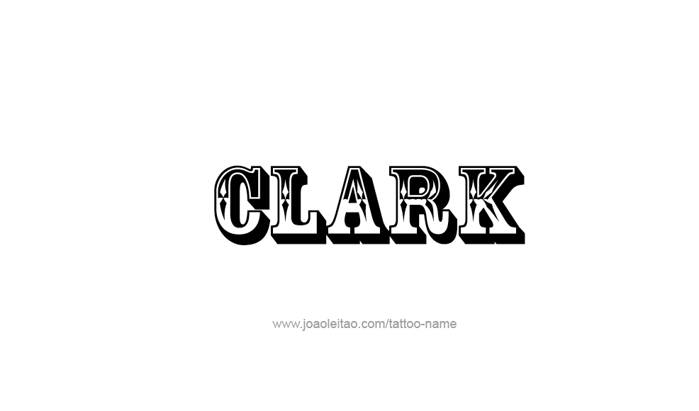 Tattoo Design  Name Clark   