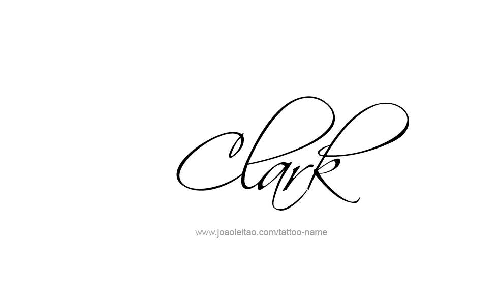 Tattoo Design  Name Clark   