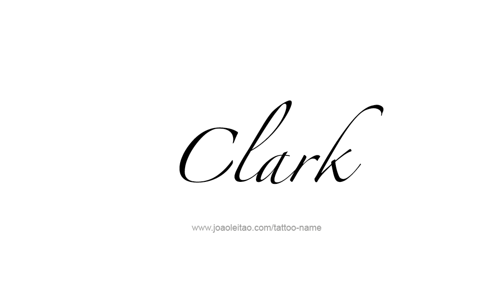 Tattoo Design  Name Clark   