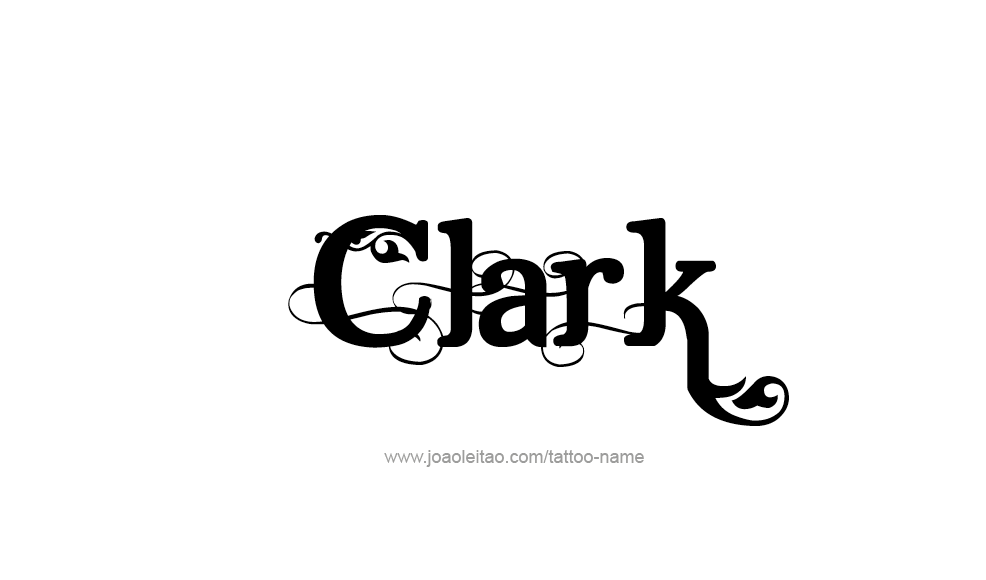 Tattoo Design  Name Clark   