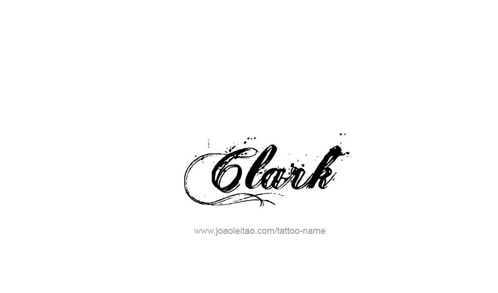 Tattoo Design  Name Clark   