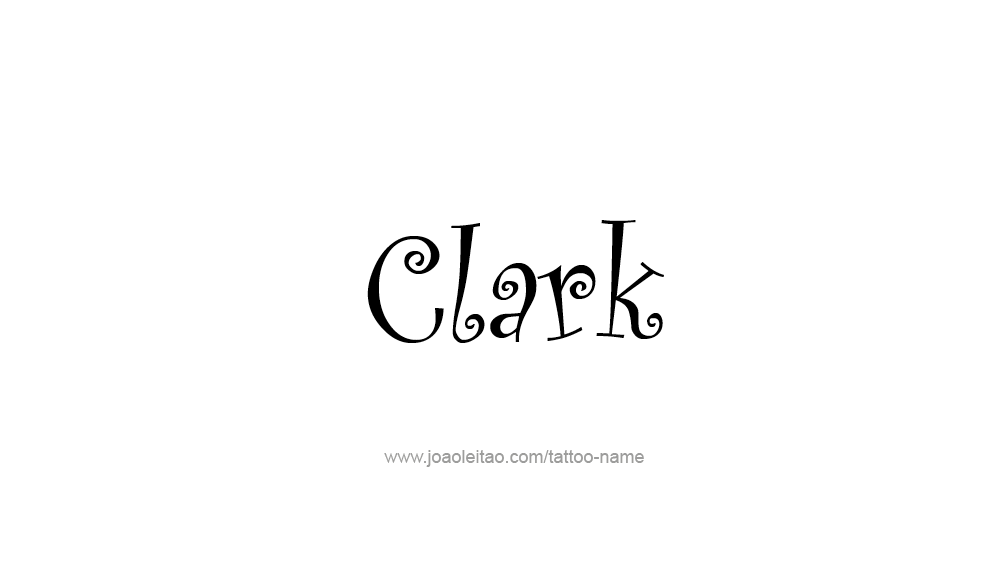 Tattoo Design  Name Clark   