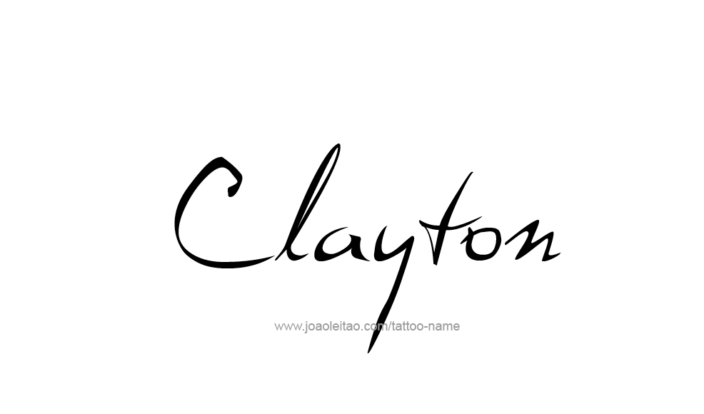 Tattoo Design  Name Clayton   