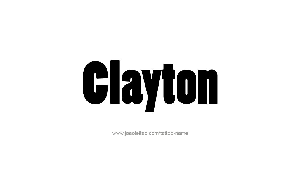 Tattoo Design  Name Clayton   