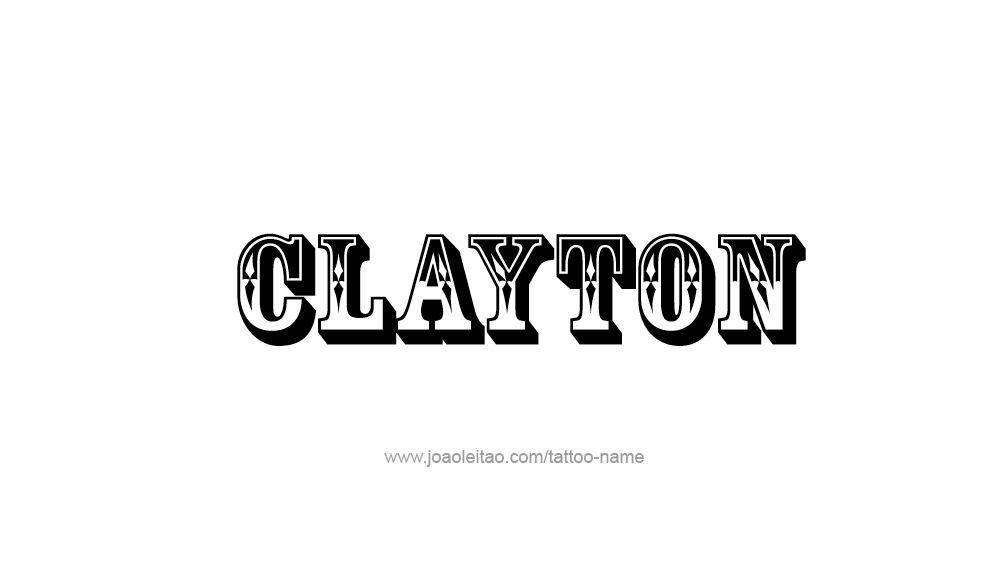 Tattoo Design  Name Clayton   