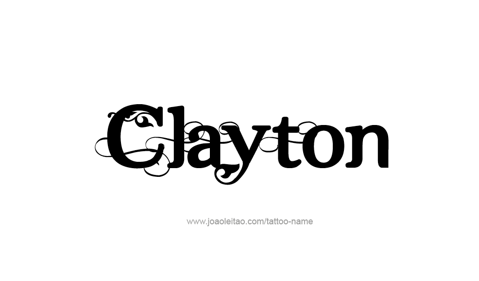 Tattoo Design  Name Clayton   