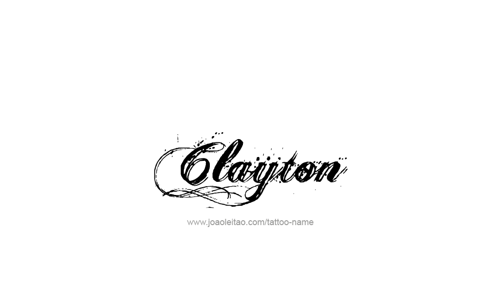 Tattoo Design  Name Clayton   