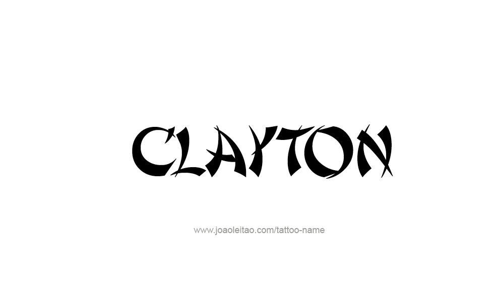 Tattoo Design  Name Clayton