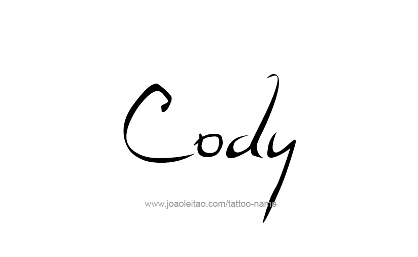 Tattoo Design  Name Cody   