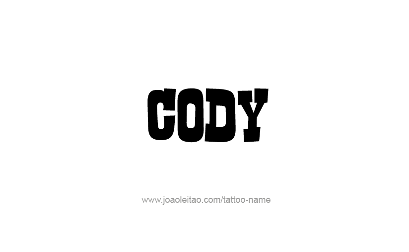 Tattoo Design  Name Cody   