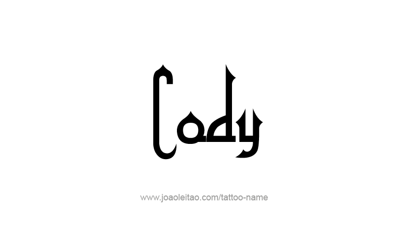 Tattoo Design  Name Cody   