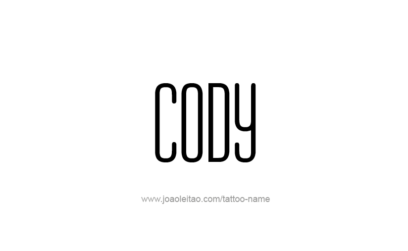 Tattoo Design  Name Cody   