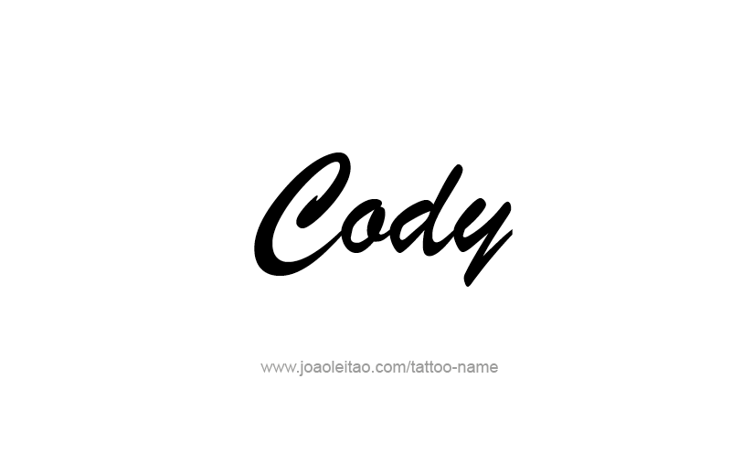 Tattoo Design  Name Cody   