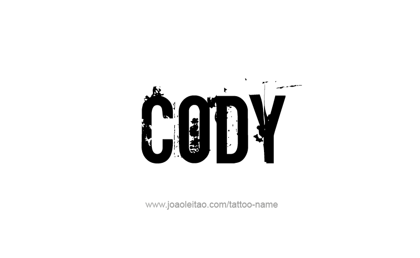 Tattoo Design  Name Cody   