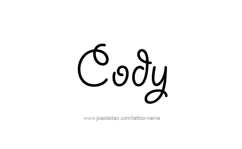 Tattoo Design  Name Cody   