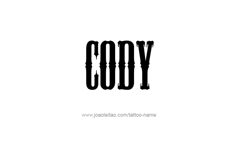 Tattoo Design  Name Cody   