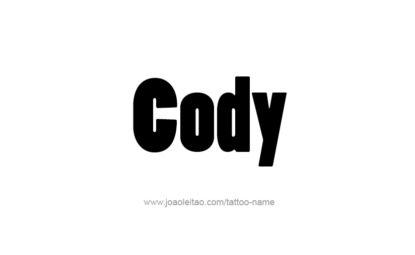 Tattoo Design  Name Cody   