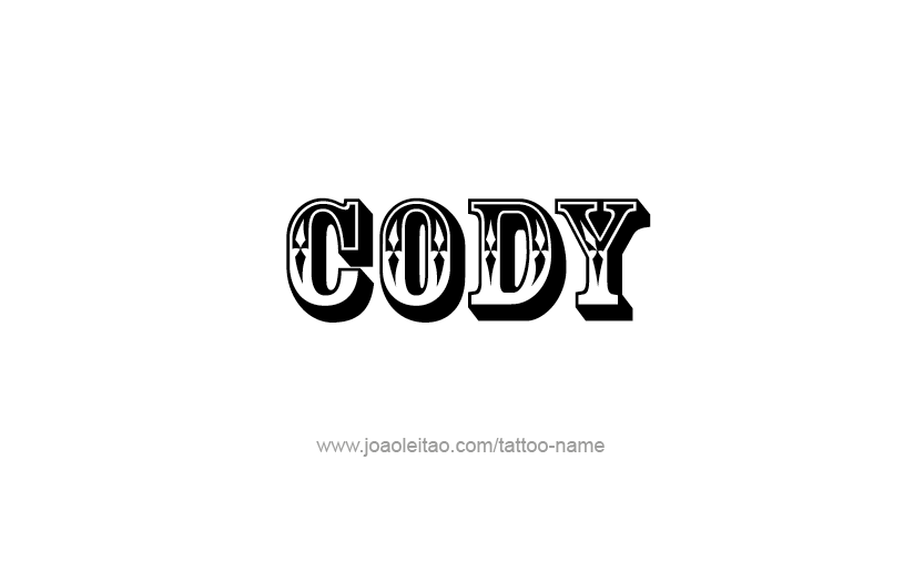 Tattoo Design  Name Cody   