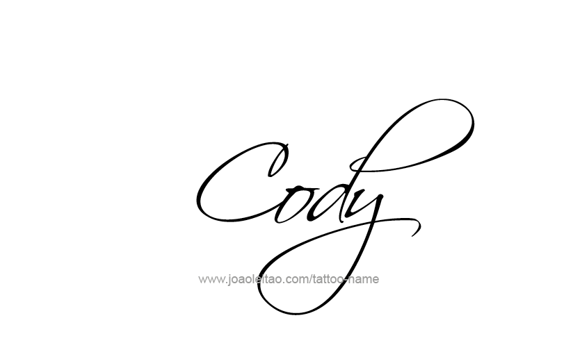 Tattoo Design  Name Cody   