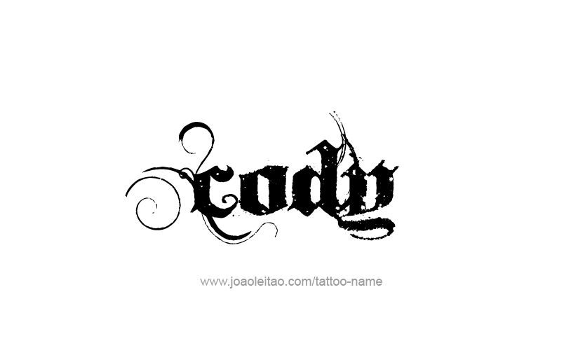 Tattoo Design  Name Cody   