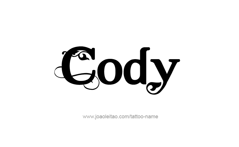 Tattoo Design  Name Cody   