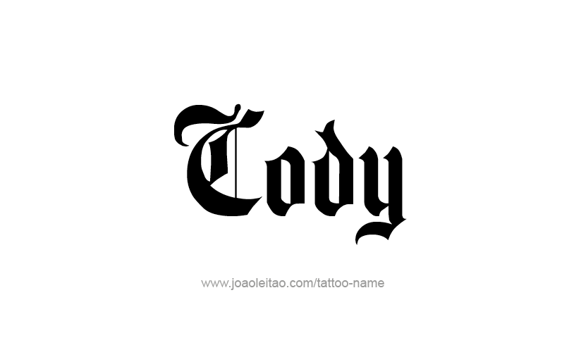 Tattoo Design  Name Cody   